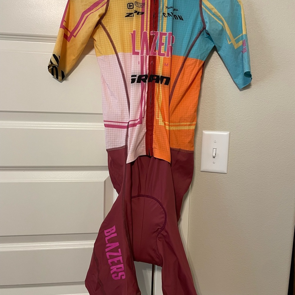 Pedal Mafia Miami Blazers  Multicolor Cycling Skinsuit-M